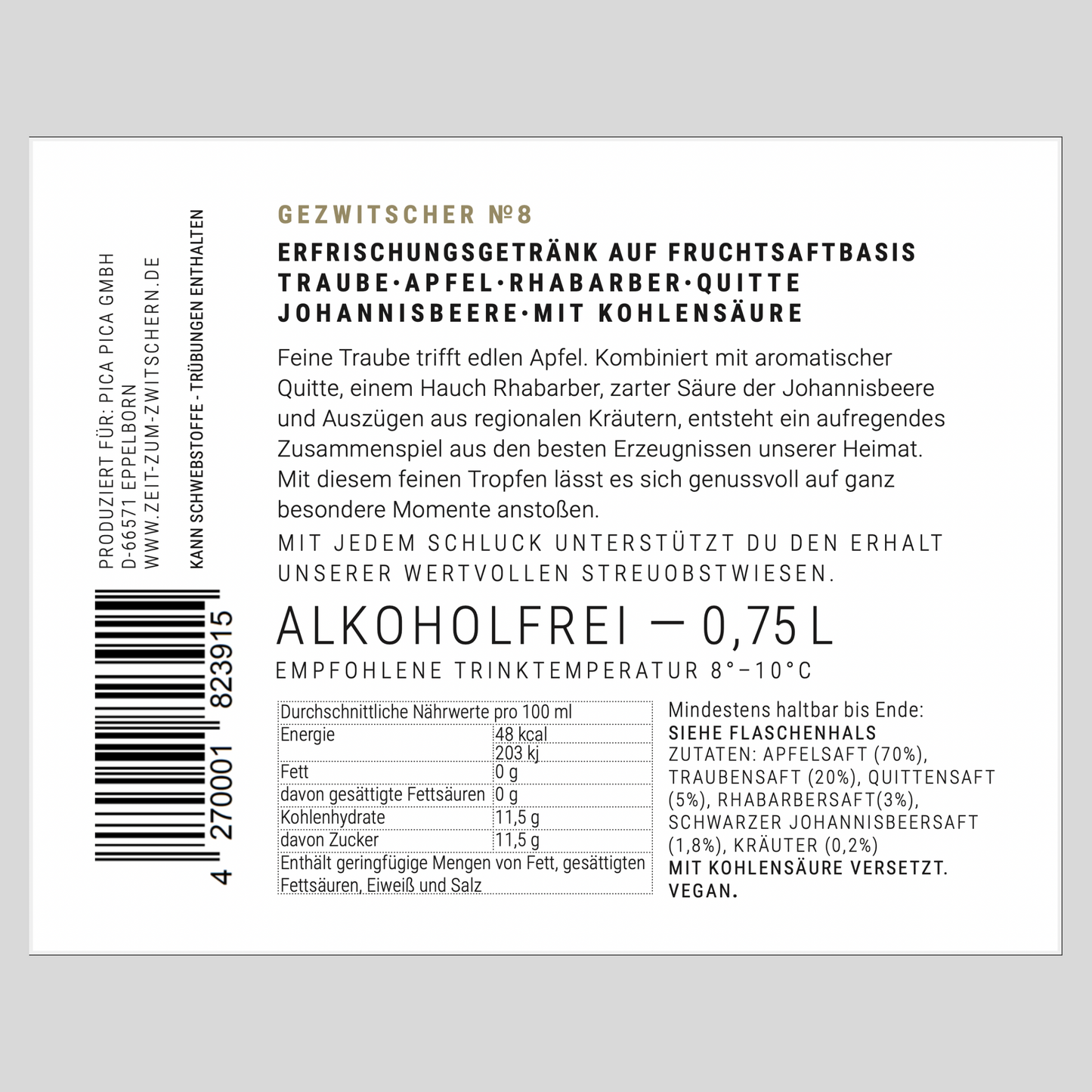 GEZWITSCHER No. 8 - Alkoholfrei